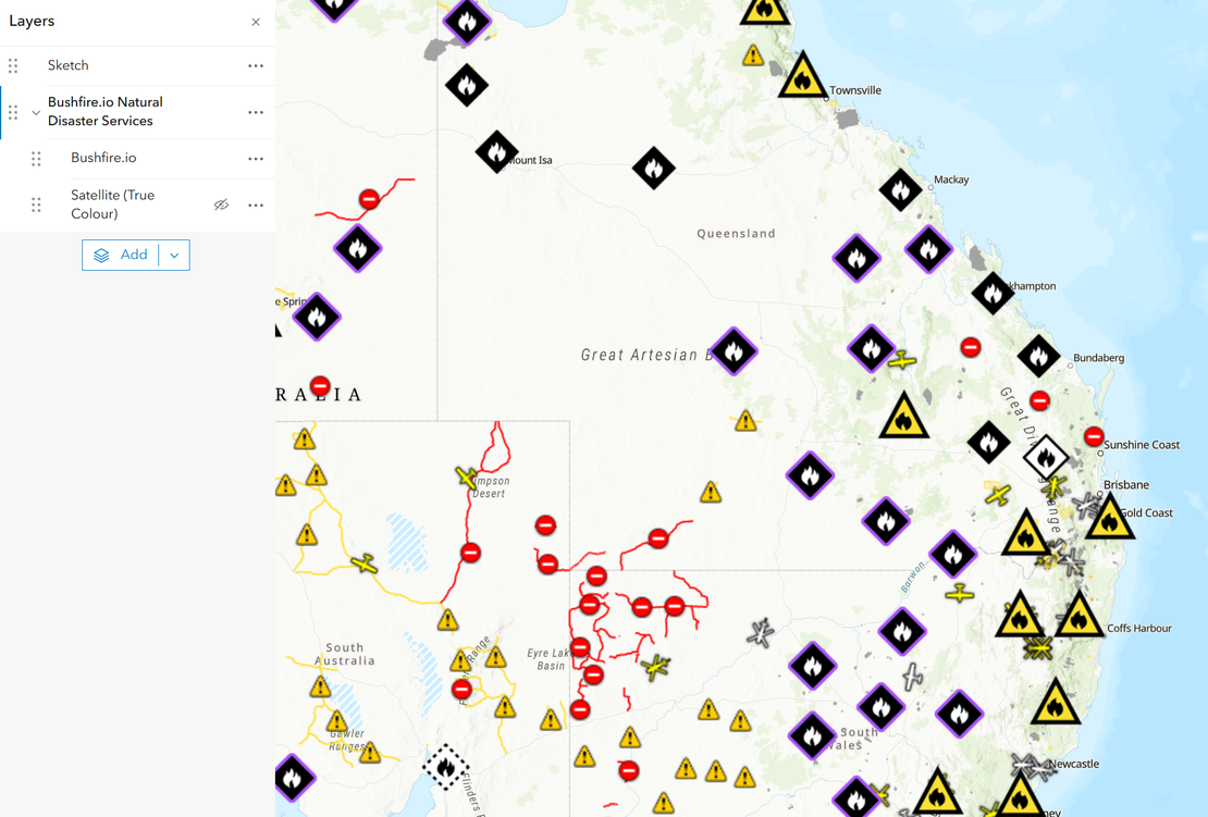 How do I connect Bushfire.io to ArcGIS and QGIS?